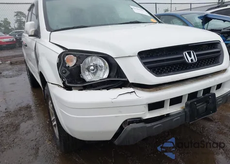 2005 Honda Pilot Ex-L из США, поврежденный, VIN 5FNYF18595B052324